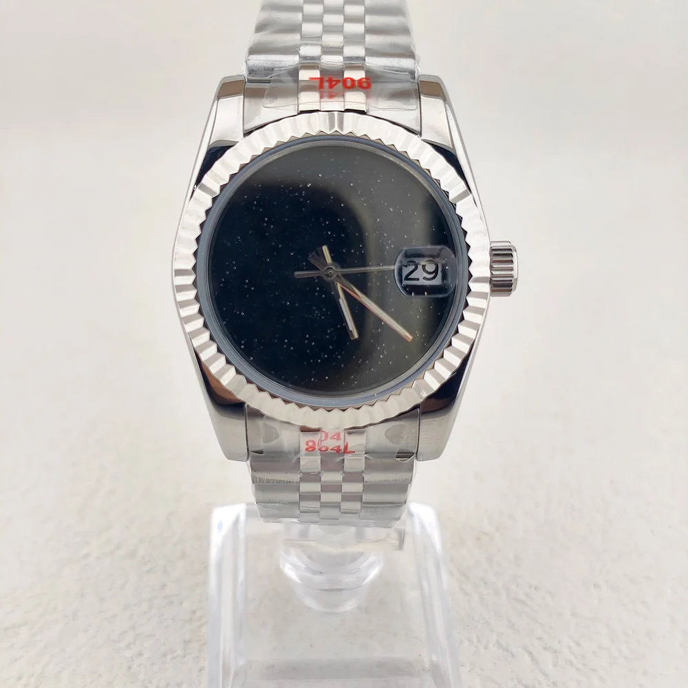 NH35 Watch 28.5MM Peacock Stone Starry Sky Dial 36MM/39MM Sapphire Glass Stainless Steel Waterproof Case fit NH35 movement