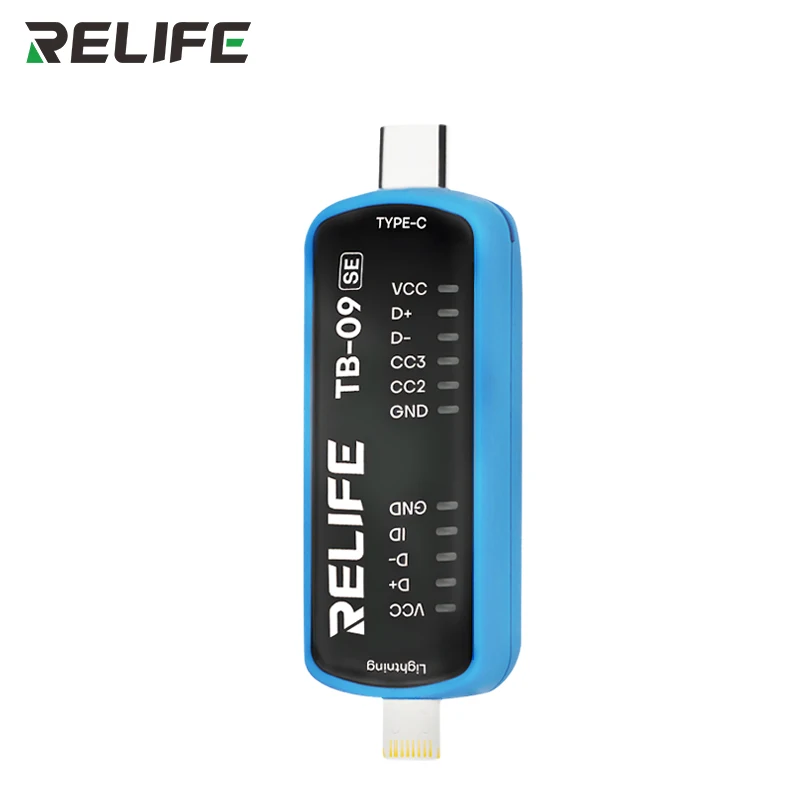 RELIFE TB-09 SE شحن ميناء تستر للإضاءة نوع-C المزدوج المقابس اختبار سريع كشف الأخطاء أداة إصلاح الهاتف #3