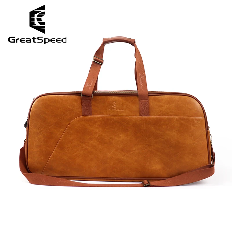 Professional Adults Sporting Tennis Racquet Bag Retro Badminton Squash Tennis Shoulder Bags Classic Detachable Tennis Handbag