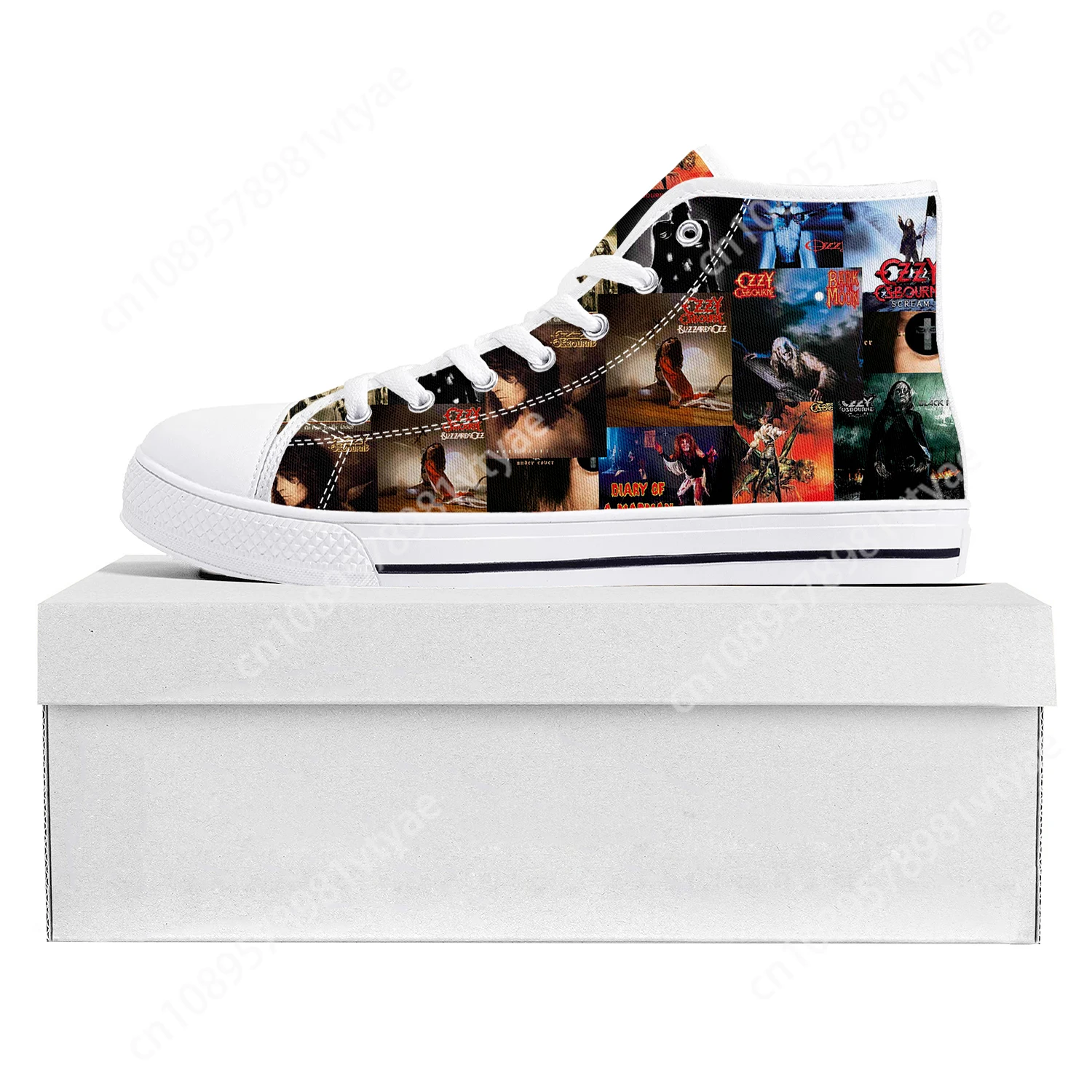 

Ozzy Osbourne Metal Rock Singer Pop High Top High Quality Sneakers Mens Womens Teenager Canvas Sneaker Couple Shoes Custom Shoe