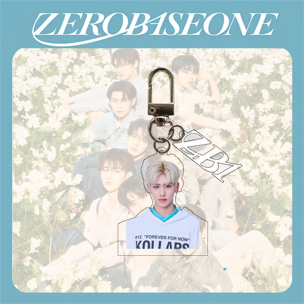 Kpop zb1 kcon Halbkörper Acryl Schlüssel bund Jungen Planet Schult asche Anhänger Ricky Zhanghao Vision Zero baseone Fans Sammlungen