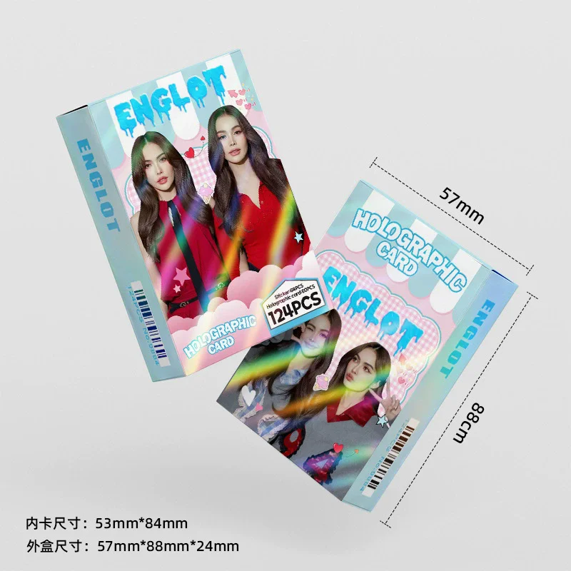 124PCS Drama CP ENGLOT Photo Cards Stickers Set - Engfa & Charlotte Collectible LOMO Cards Perfect for Fans