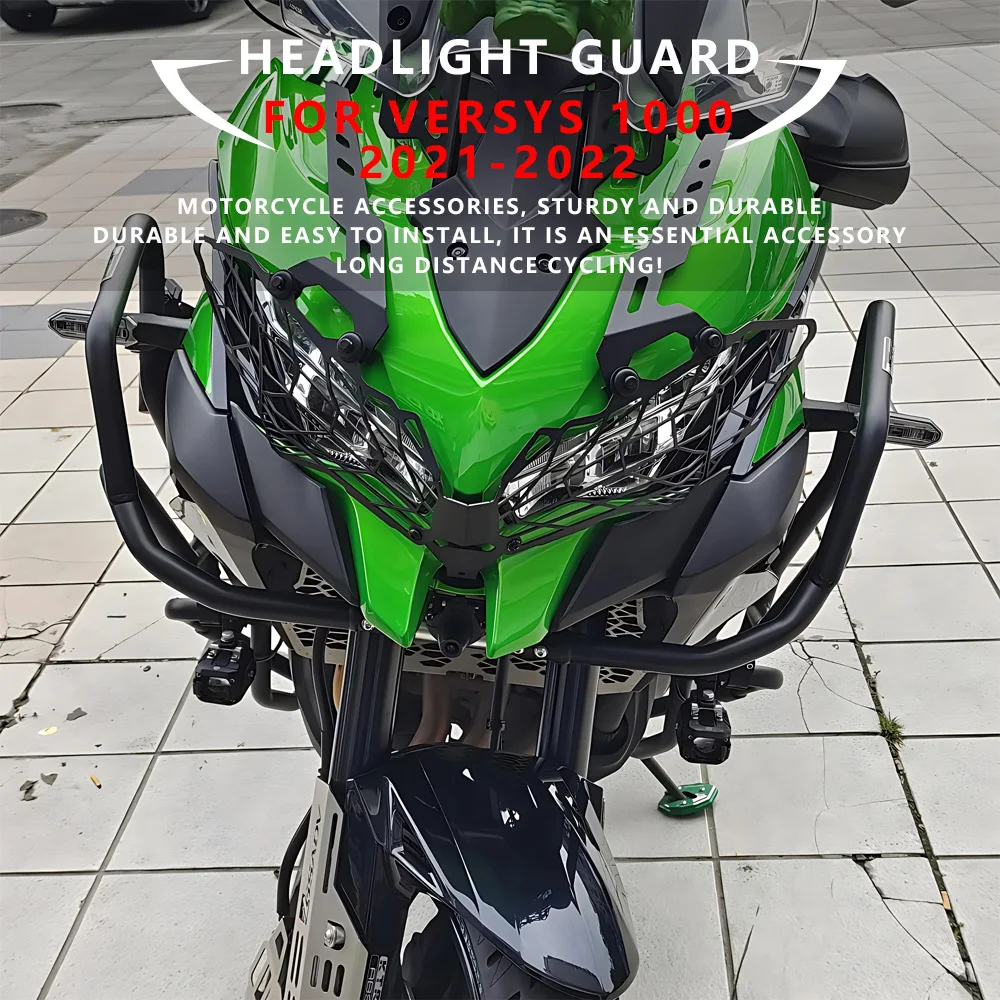 

MTKRACING Headlight Guard For KAWSAKI VERSYS 1000 2021-2022 Motorcycle Headlight Head Light Guard Protector Cover Grill