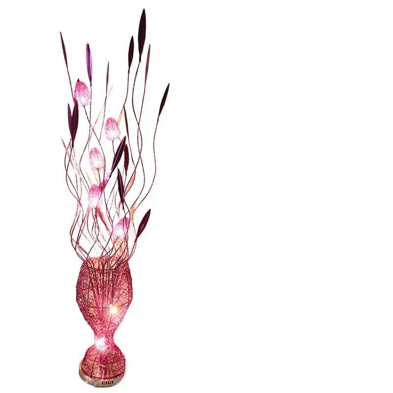 for Purple Creative Styling Ambient Light Hand-woven Art Decorative Floor Lamp Living Room Bedroom New Home Atmospheric Gifts
