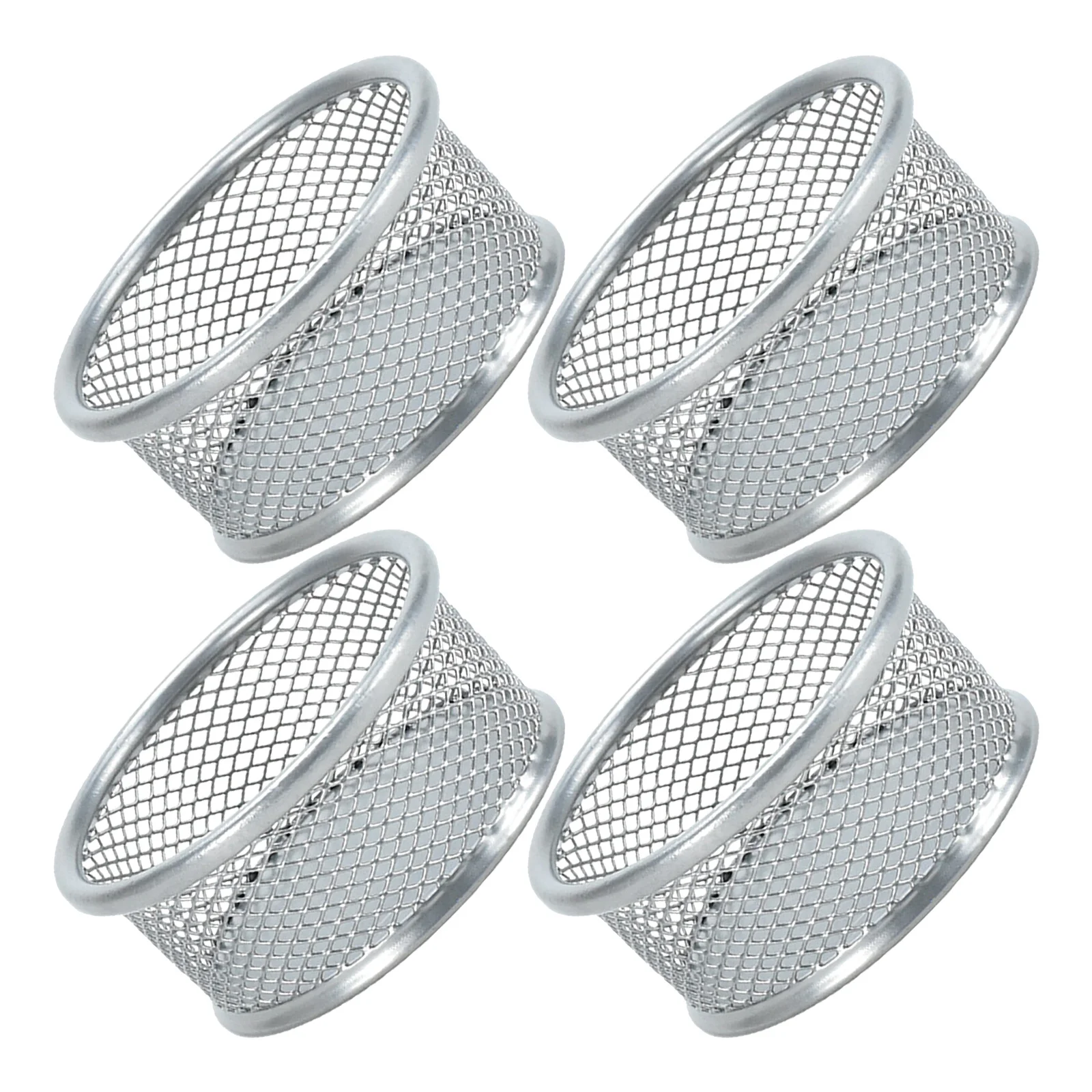 

4pcs Paperclip Holder Mesh Desk Organizer For Office Supplies Storage Basket Desktop Container Small Items Holder Study Item