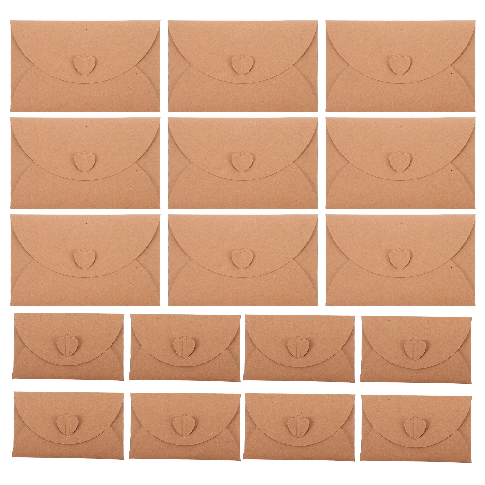 

40Pcs Kraft Paper Envelopes Vintage Style Multi-Function Letter Accessory Gift Cards Mini Envelopes Letter Accessory