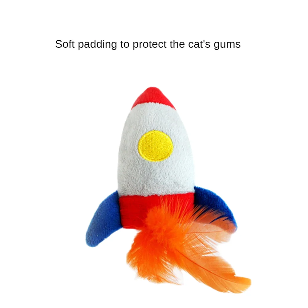 Cat Toy Aviation Series Cat Toys Self -interacting Plush Toy Kitten Interactive Balance Toys Pet Supplies Rocket Cat Toys