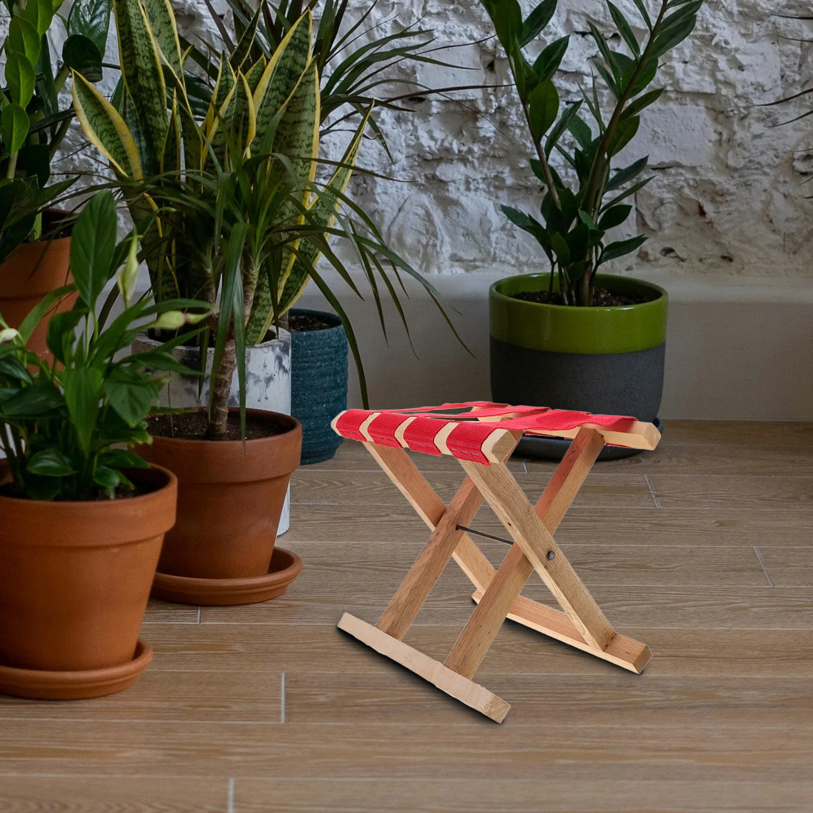 

Wooden Folding Outdoor Stool Compact Portable Foldable Stool for Camping Fishing Angler Fold Up Bench Carp Fishing Chair