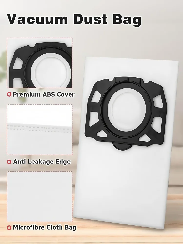 أكياس المكنسة الكهربائية لـ Karcher 2.863-314.0، كيس غبار لـ Karcher WD2 Plus KFI 357 KA 40 WD3 SE4002 ملحقات استبدال الروبوت