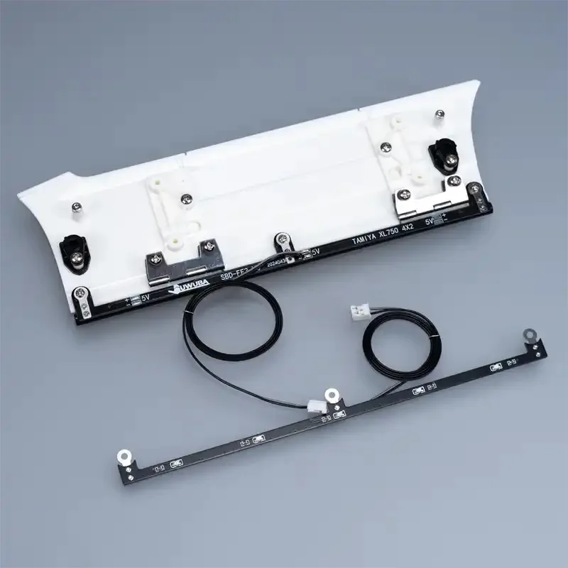 JUWUBA LED Lampki Boczne Podświetlenie Progów do Samochodu RC Tamiya 1:14 VOLVO FH16XL 750 4X2 56375 Części DIY