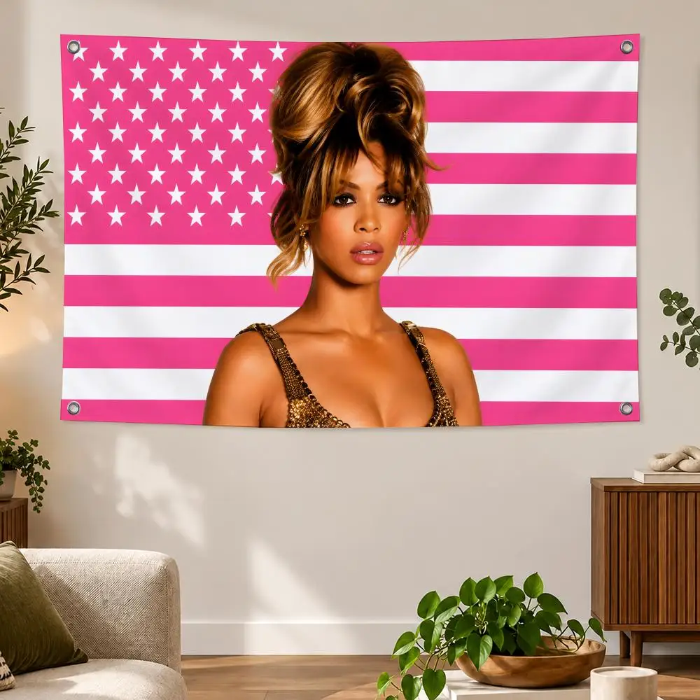 Singer Beyonce Flags Flag Suitable For Party Club Outdoor Interior Wall Decoration Banner Fans Gift