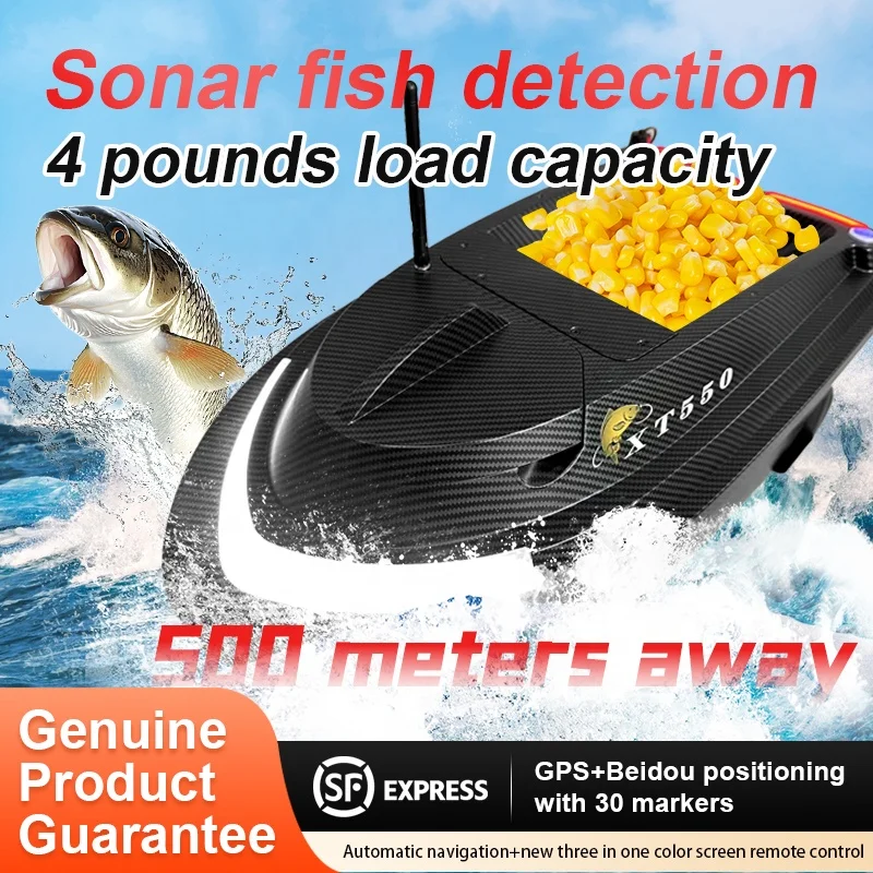 500m Rc Fishing Bait Boat Spare Parts  Remote Control Bait Boat with Gps Sonar  Bait Boat Gps Carp Fishing