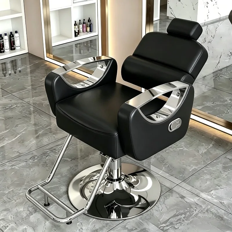 Adjustable Multifunctional Barber Chair Folding Spa Salon Chair Hydraulic Functional Fauteuil Coiffure Barbershop Equipment