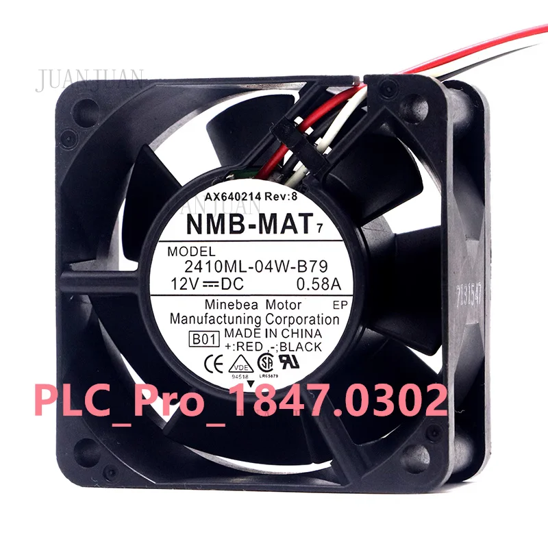 A+ 1PCS NEW FOR NMB-MAT 2410ML-04W-B79 6cm 12V 0.58A Cisco Server Fan  Fast delivery