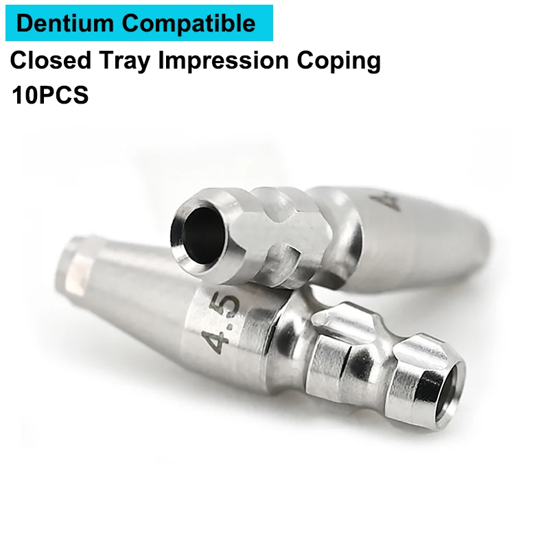 Dentium Closed Tray Impression Coping 10 PCS Pick up for Fixture Level Dental Equipment