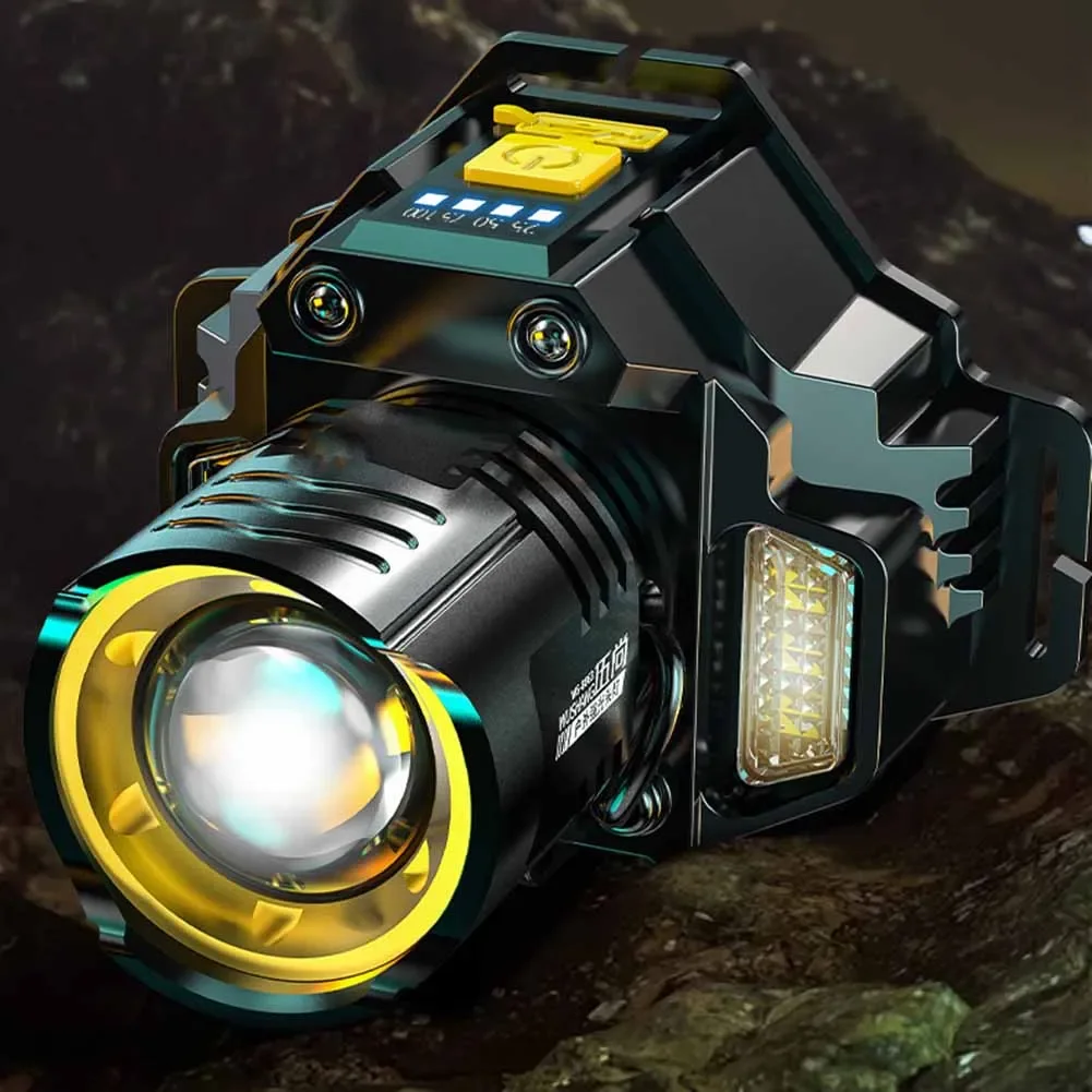 

1/2/4 шт. супер яркий светодиодный налобный фонарь USB перезаряжаемый водонепроницаемый IP65 для домашнего ремонта, пешего туризма, кемпинга, рыбалки и езды на велосипеде