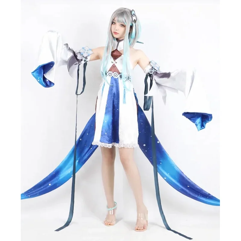 أزياء Guizhong Genshin التأثيرية التأثيرية أزياء Gui Zhong أزياء Liyue Gods أزياء الهالوين للعب الأدوار 2025 jd;2