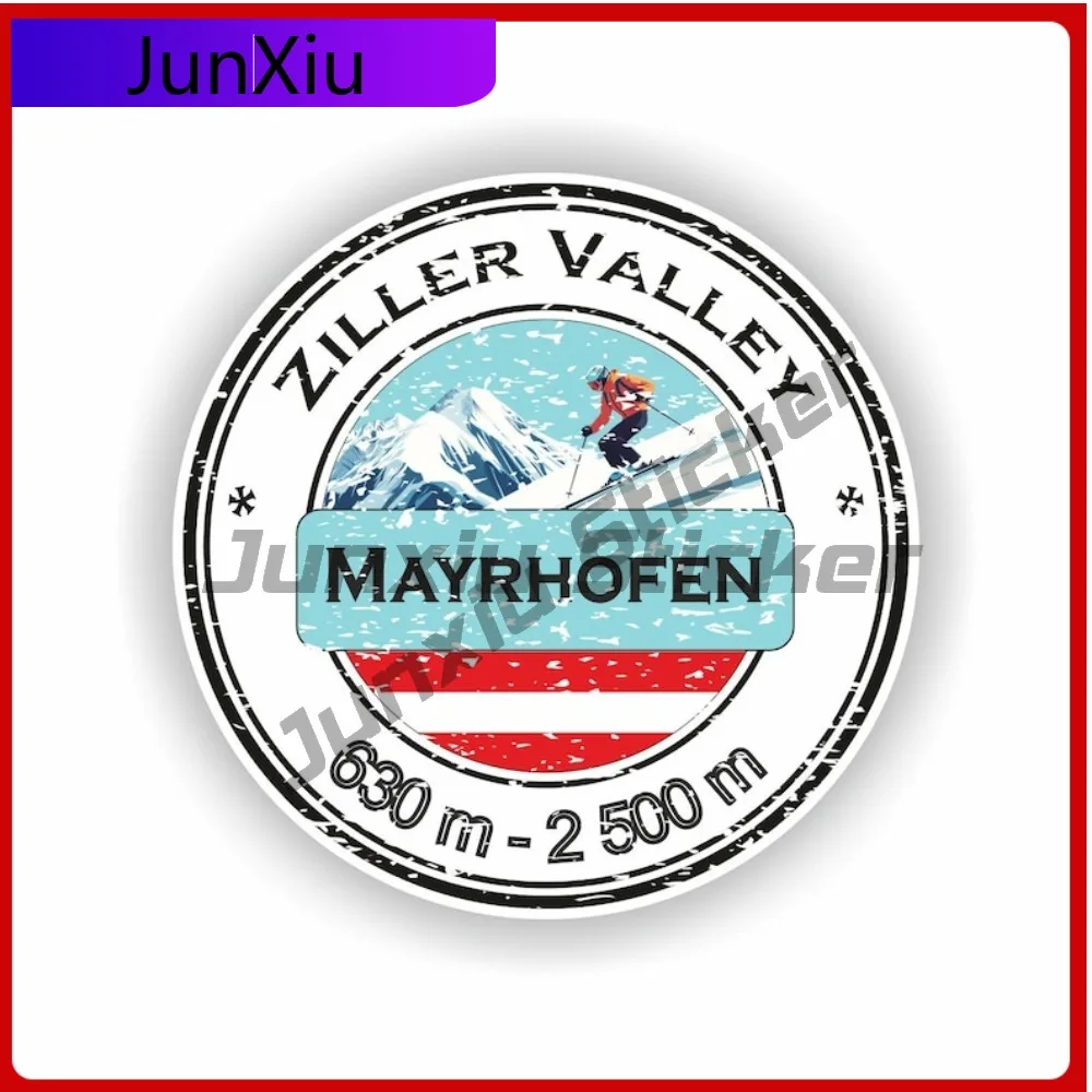 

Mayrhofen Ziller Valley Ski Resort Unique Bumper Scratch Cover Exterior Parts Vinyl Decal For Car Truck SUV Window Bumper Laptop