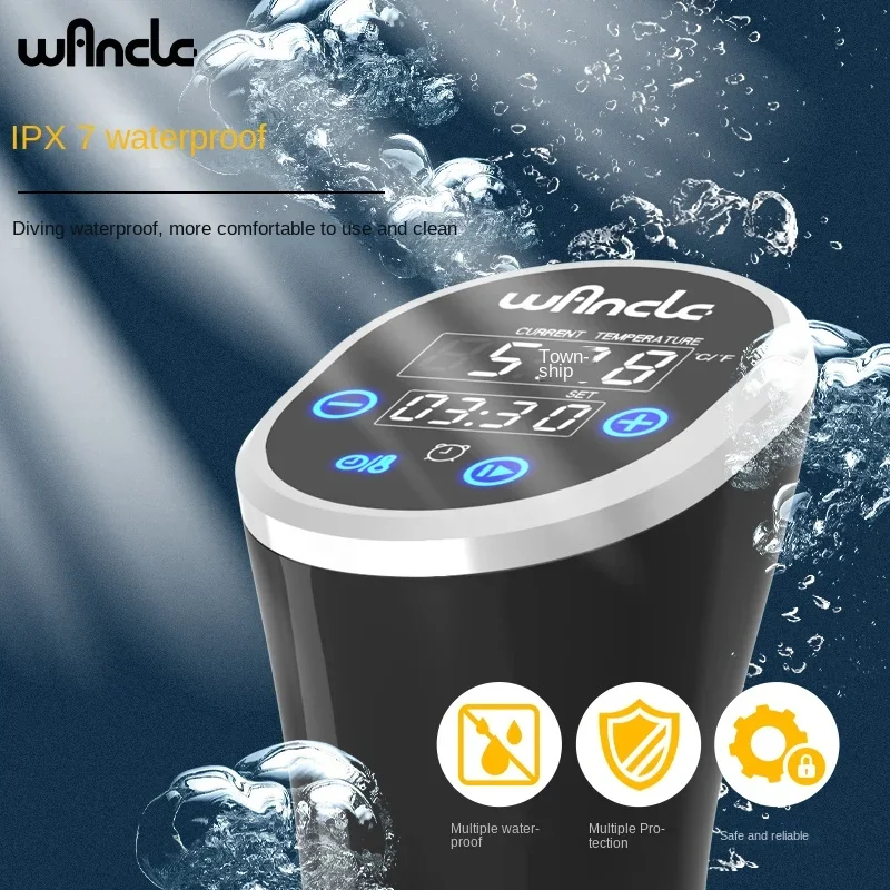 220V Sous Vide Cooker by Wancle – Precision Cooker with Digital Display and Powerful Motor for Home and Commercial Use A