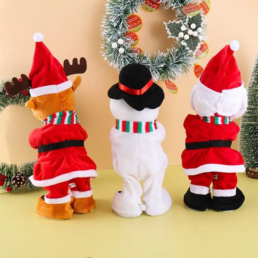 

Домашний декор, размер 35 см, электрическая танцевальная рождественская елка, светящийся пение, дующий саксофон, забавное электрическое рождественское украшение