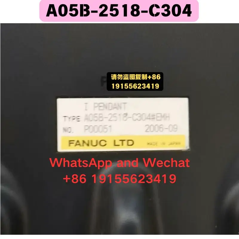 Used OEM disassembled parts A05B-2518-C304 Teach Pendant Functional test OK Quick delivery