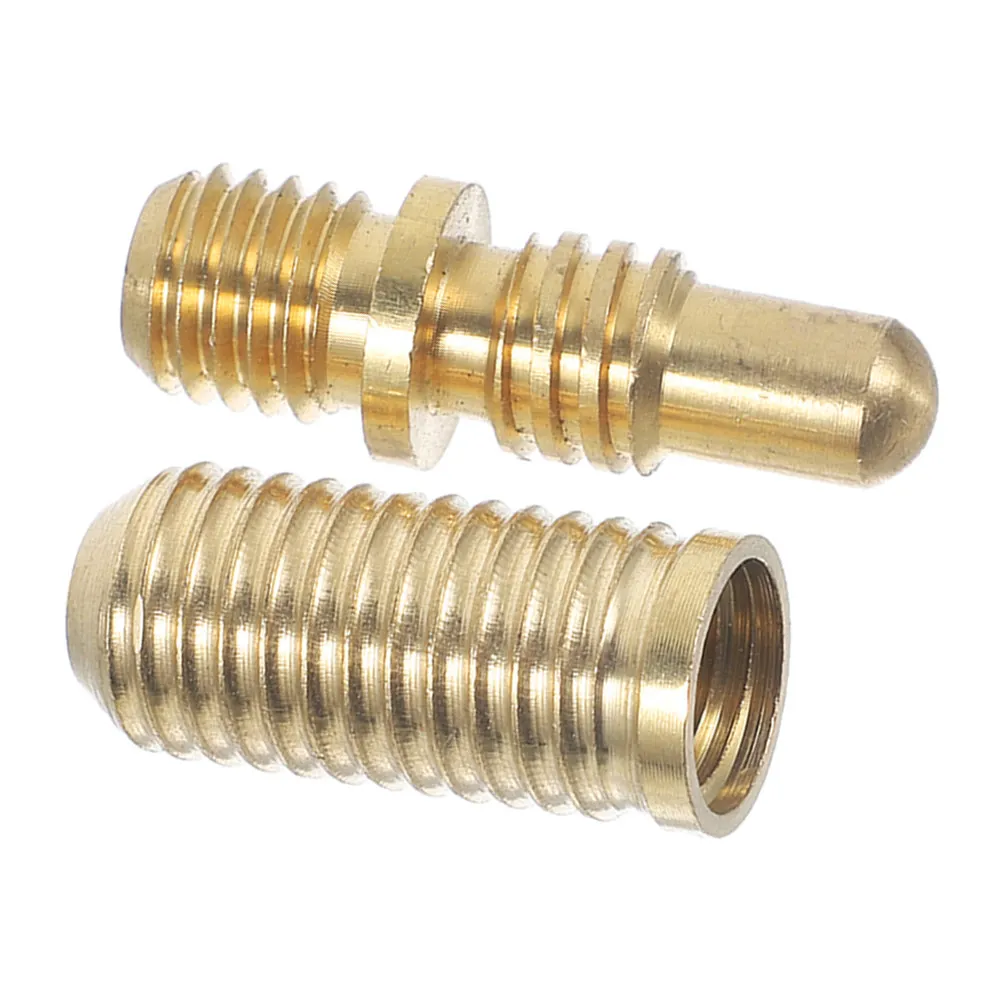 

1Set Corrosion Resistant Copper Pool Cue Joint Hardware for Extension Screws Secure Fit Easy Attach Detach Billiard Cue