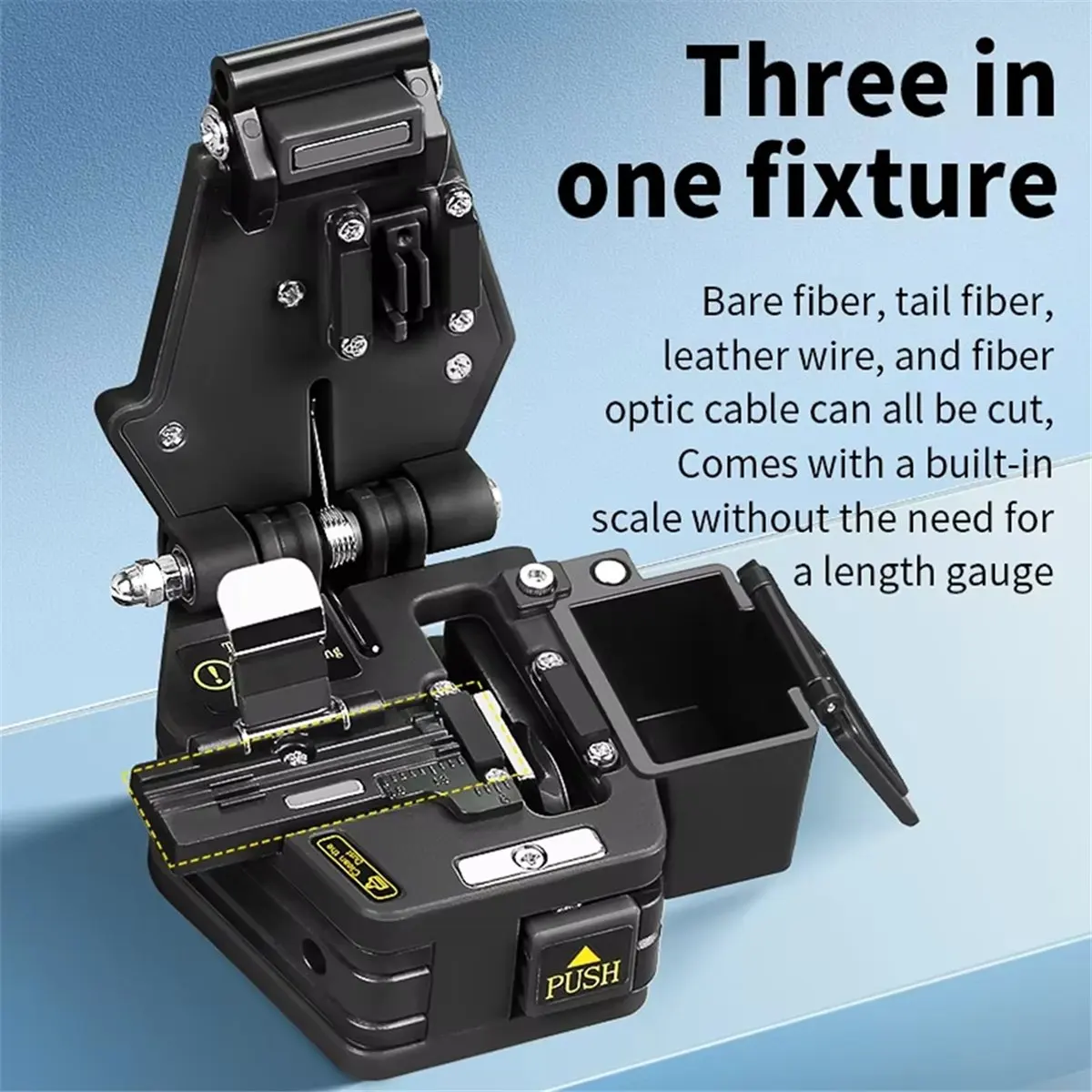 【Tool Parts】 -60C Fiber Cleaver FTTH Cold Hot Melt Connector Optical Cable Cutting Knife Tools 16 Face Blade