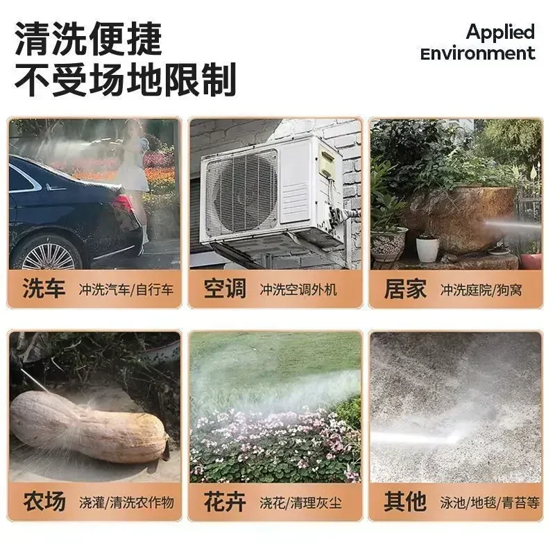 新着ワイヤレス高圧水鉄砲家庭用ポータブル多機能洗浄機ツール農薬散布洗車