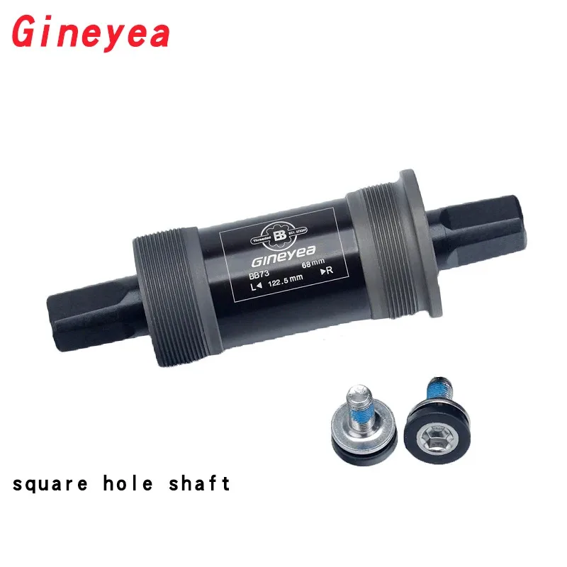 GINEYEA Square Taper Bottom Bracket – BB73/68mm, Fits 103–126mm Axles, MTB Road Bike BB Set for Cranksets view 4
