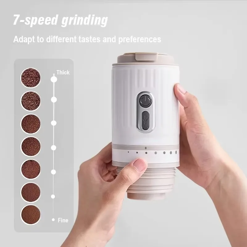 FirmHome StorePortable Coffee Machine Mini Small Grinding Bean Integrated Electric Coffee Grinder Capsule Espresso Maker Househo