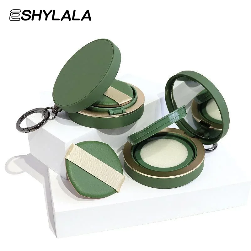 1 pçs vazio almofada de ar puff caixa portátil cosméticos maquiagem caso recipiente com pó esponja espelho para bb creme fundação