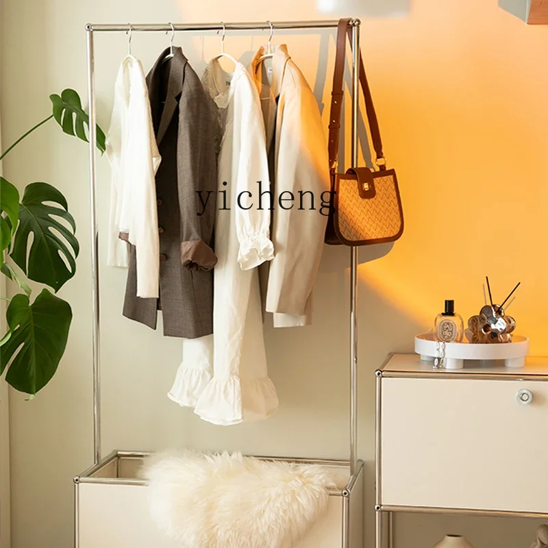 X-28  medieval  full-length mirror, coat rack with mirror, integrated stainless steel full-body fitting mirror