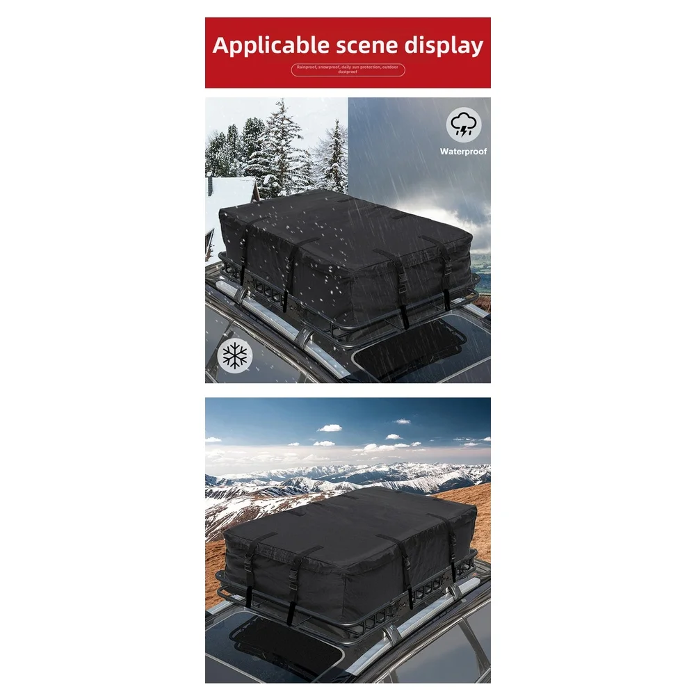 Waterproof Roof For Cargo For Carrier 600D Oxford Fabric for For Cars 145 80 45cm Travel Camping Equipment Storage