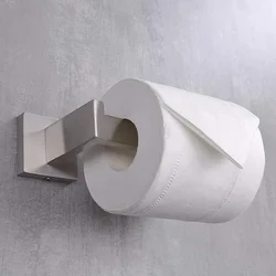 Accesorios de baño de acero inoxidable 304, soporte de papel higiénico negro mate, colgador de rollo de tejido montado en la pared, 1 pieza