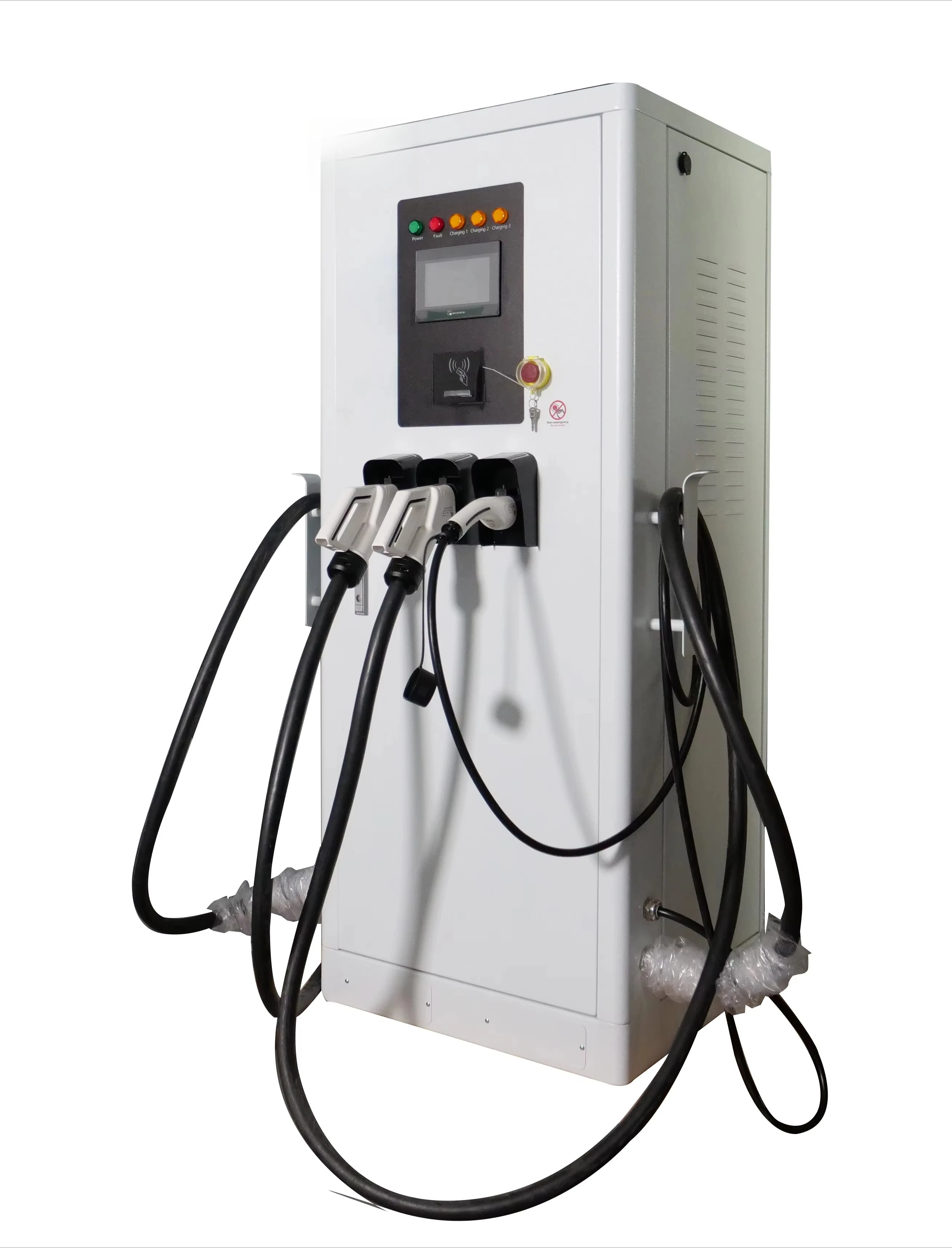 BLUESKY 142kw CCS CHAdeMO EV DC AC integrated 3 connector charging pile electric vehicle car charger