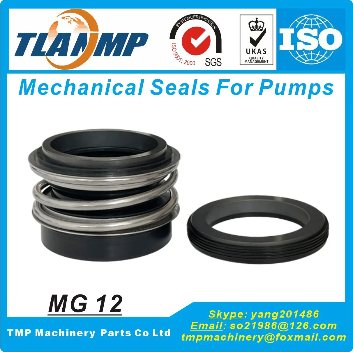 

MG12/38-Z , MG12/38-G6 , MG12/38-G60 TLANMP Mechanical Seals | MG12-38 with G6/G60 Stationary Seats