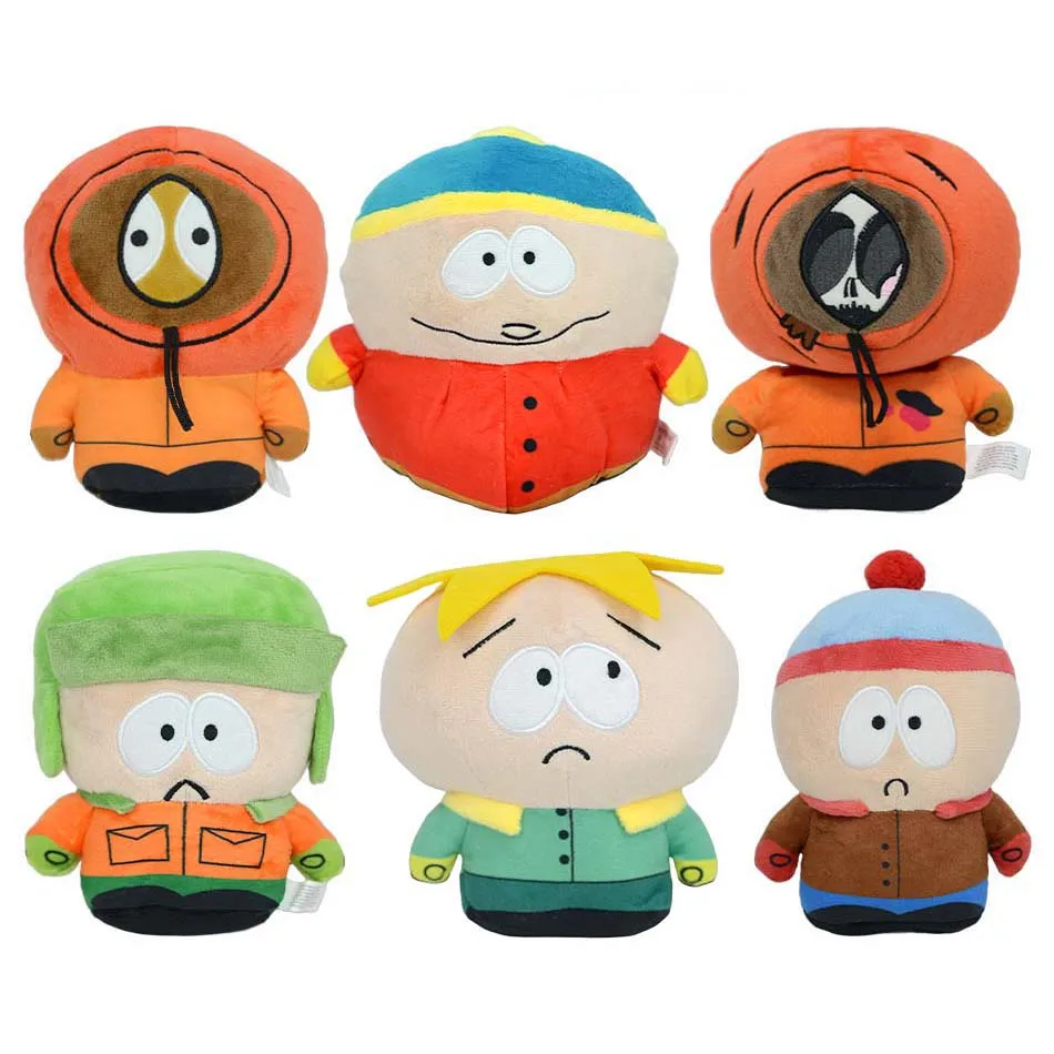 Cartoon Southern Park Plüschtier, Niedliche Stoffpuppe von Stan Marsh, Kyle Broflovski, Kenny, Sammlerstück Plüschkissen als Geschenk für Kinder – Detail 1