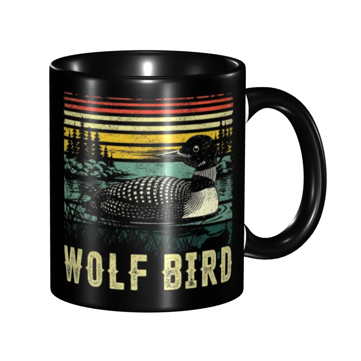 Cute Heated Rivalry Stupid Canadian Wolf Bird Tea Cup Room Mugs