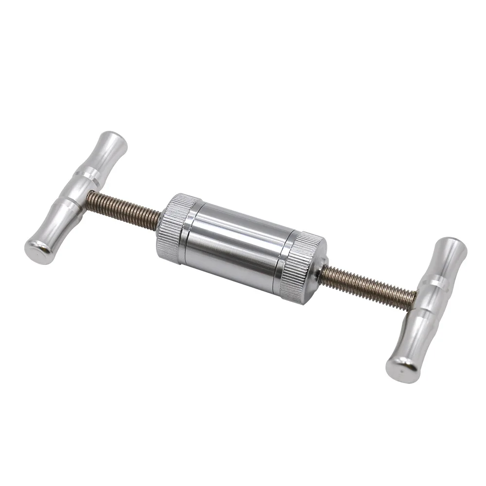 Presse à tabac portable à double tête en argent, compresseur en alliage d\'aluminium, broyeur pour pipe à fumer, accessoires pour magasin de tabac,