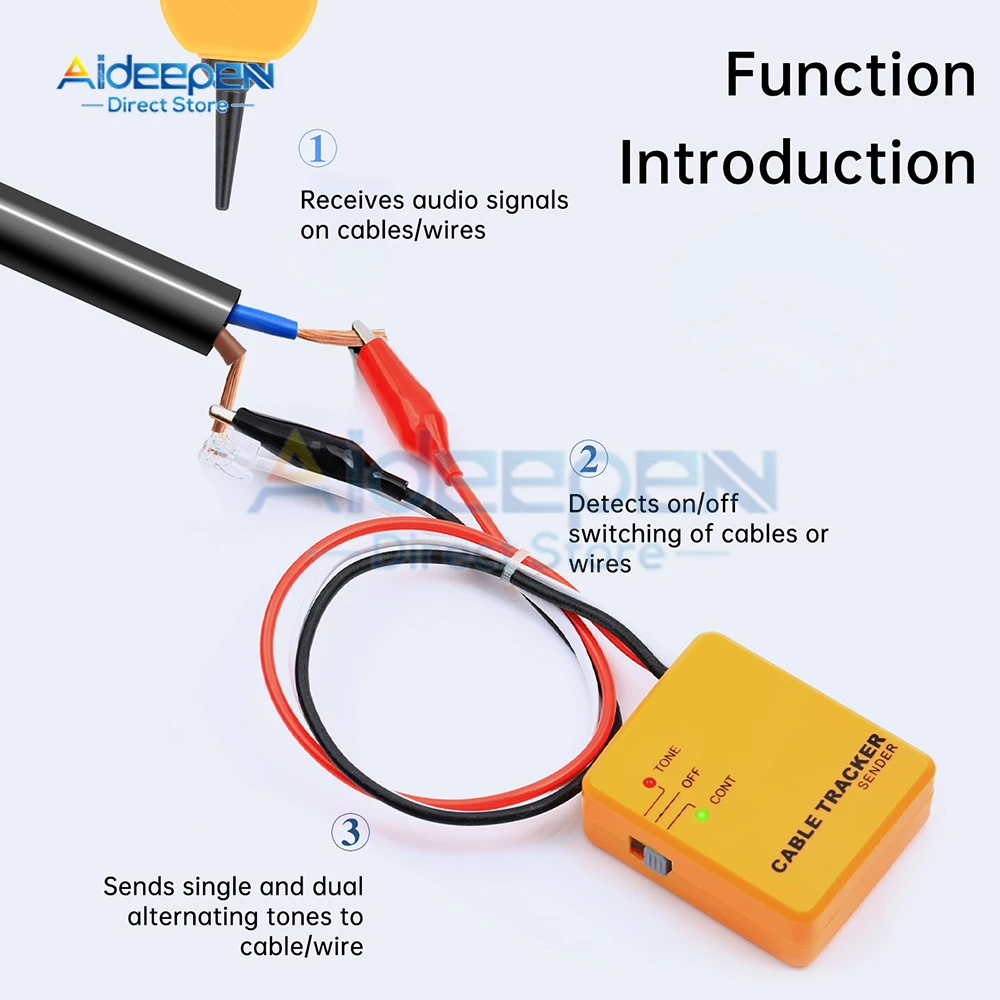 Tester kabli sieciowych Ethernet LAN RJ11 RJ45 Cat5 Cat6 lokalizator przewodów telefonicznych Tracer detektor tonera wyszukiwarka linii