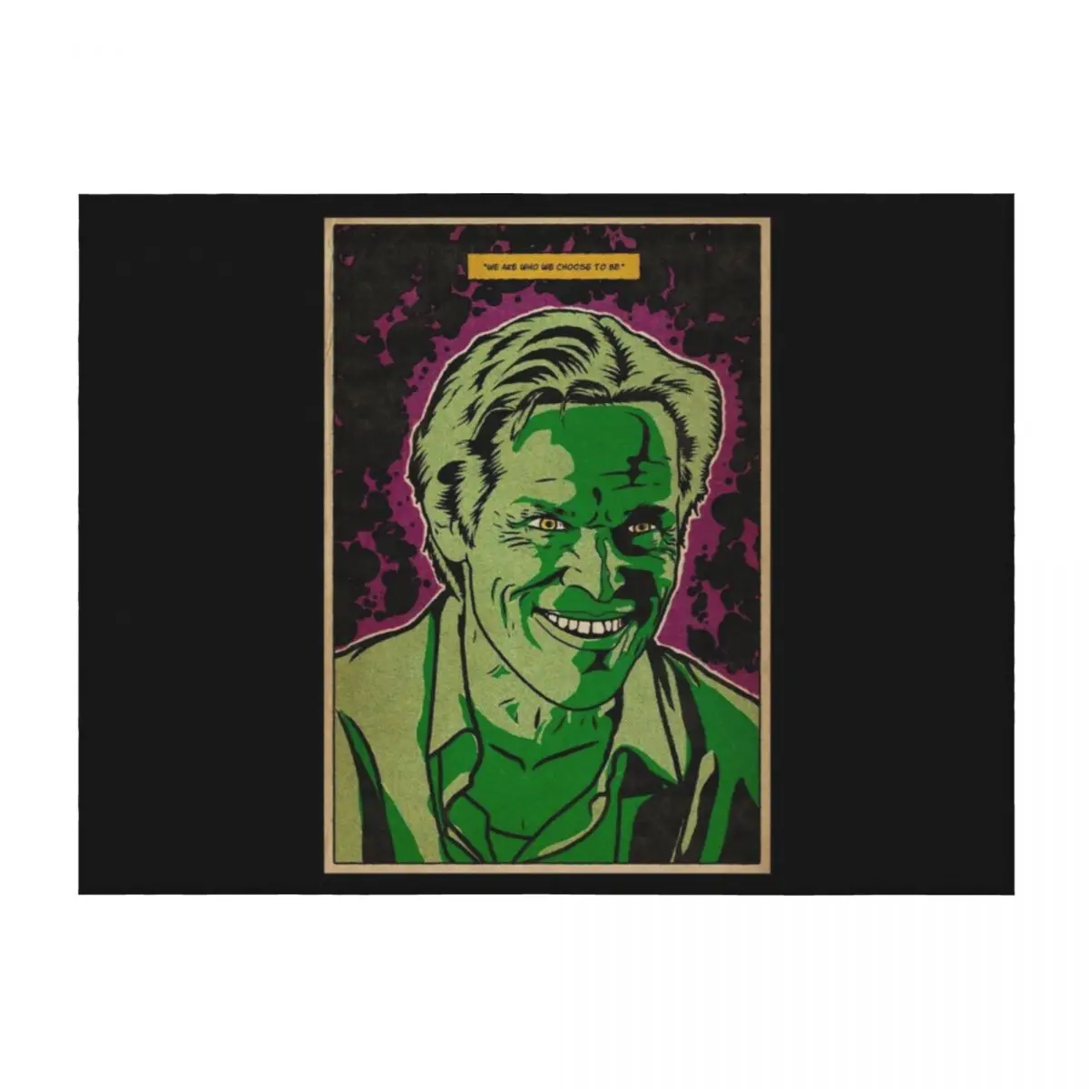 

Dafoe evil laugh Throw Blanket Thermal Flannels for sofa Cute Blankets
