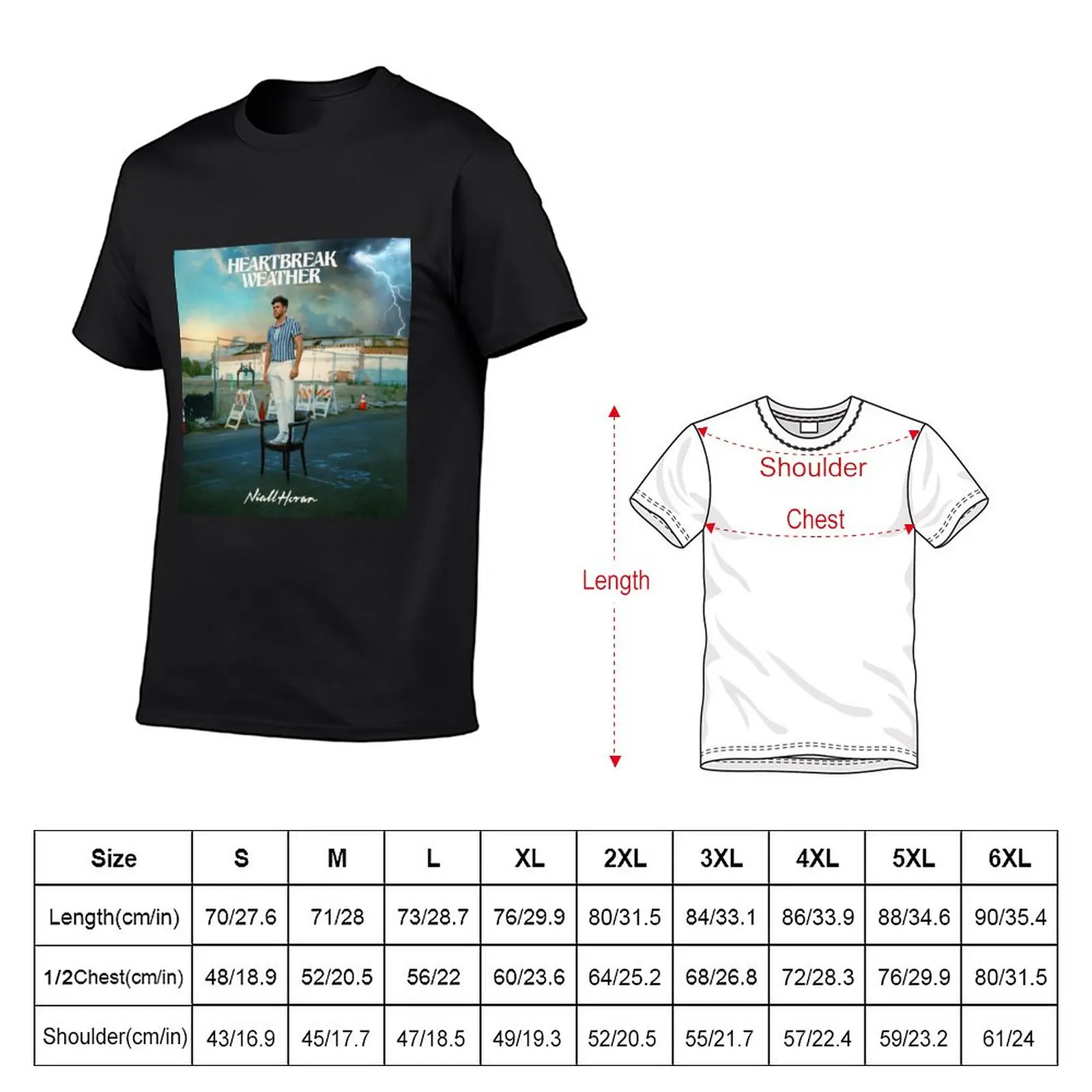 heartbreaker weather album ro T-Shirt graphics t shirt cute tops anime clothes Oversized t-shirt mens plain t shirts