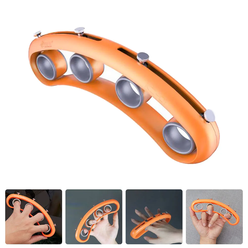 

1pc Finger Expander Plastic Hand Trainer For Guitar Piano Ukulele Finger Strengthening Tool Beginners Practice Orange