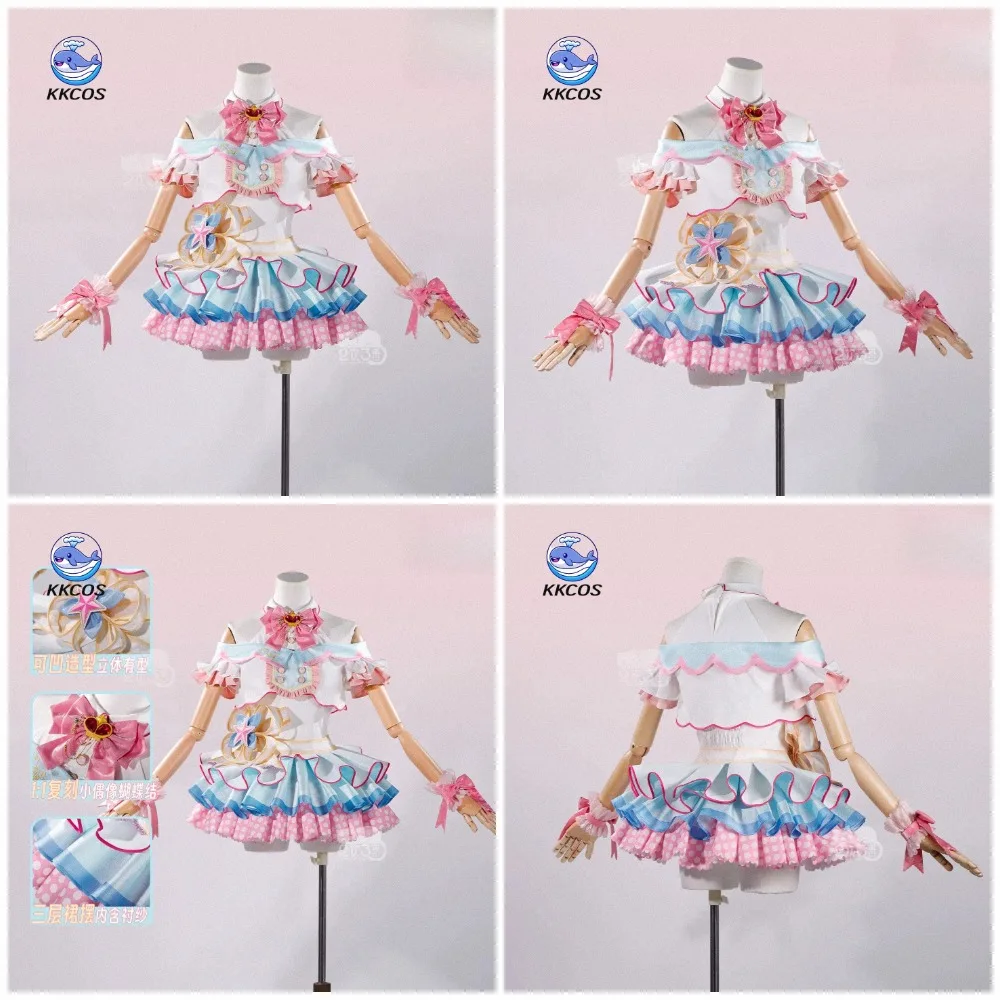 KKCos Love Live μ's ‌   Открытка на 20-летие Нико Язавы ‌   Костюм для косплея, женское милое платье для вечеринки на Хэллоуин