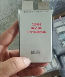 2-8 pieces Brand New 3.7V 3200mAh 726094 90C DIY Battery for Emergency Start Scooter Toy Model Drone Spot Welder