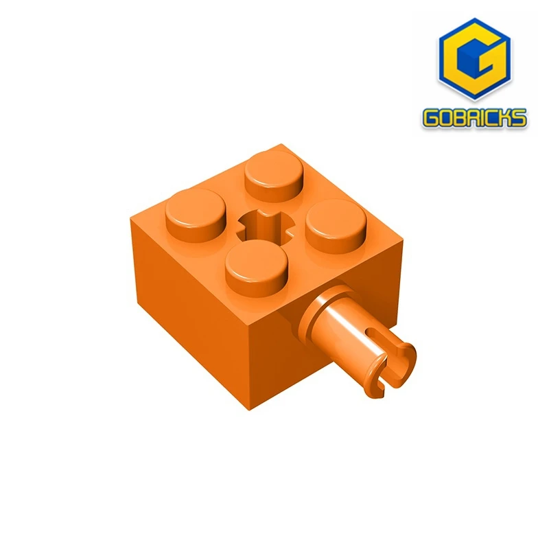 Gobricks GDS-953 Brique, Modifié 2x2 avec Broche et Axe Trou Compatible avec Lego 6232 DIY dos décennie s de Construction Technique