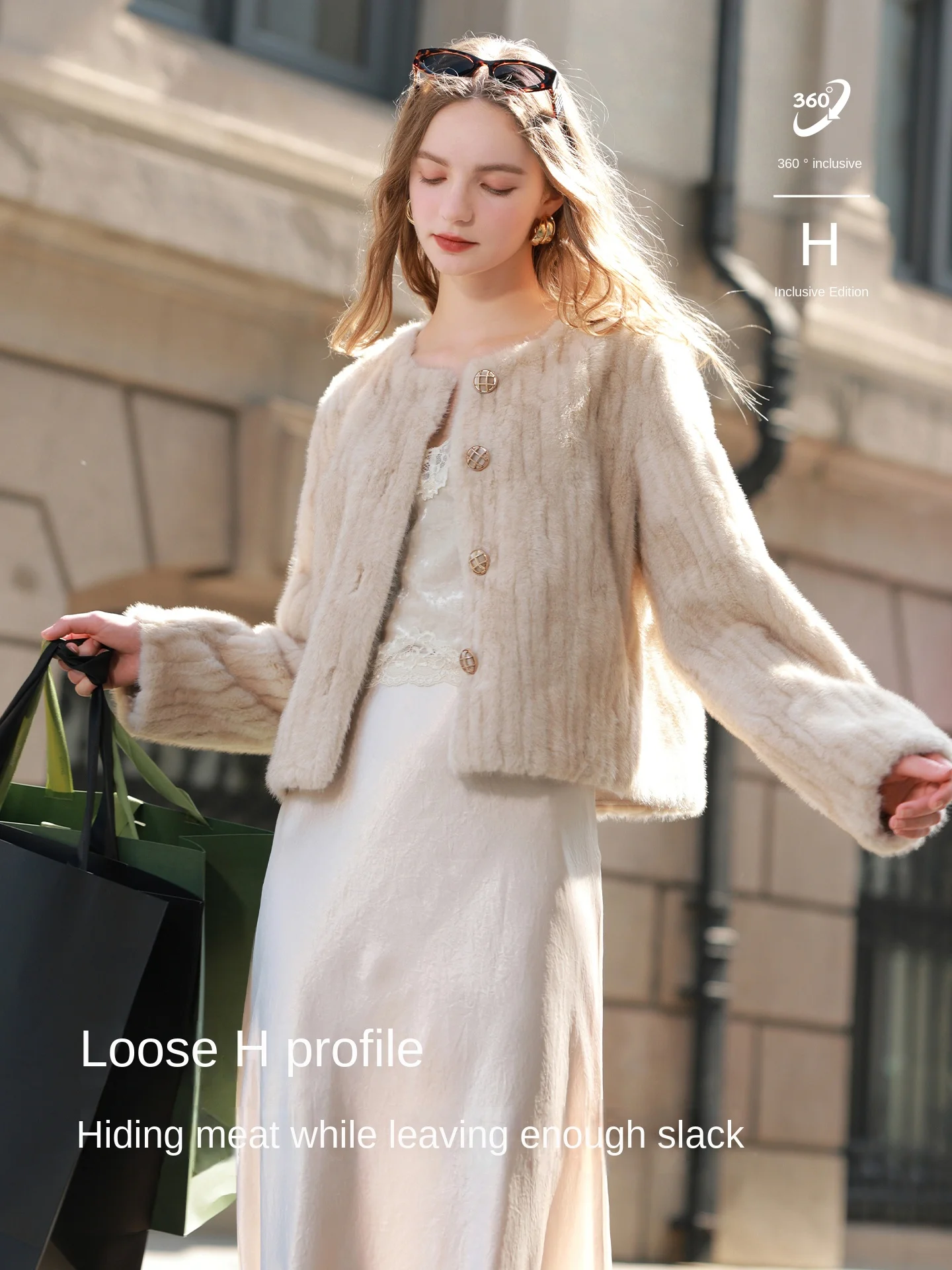 معطف فرو المنك الصناعي الجديد لشتاء 2025 للنساء، طراز قصير