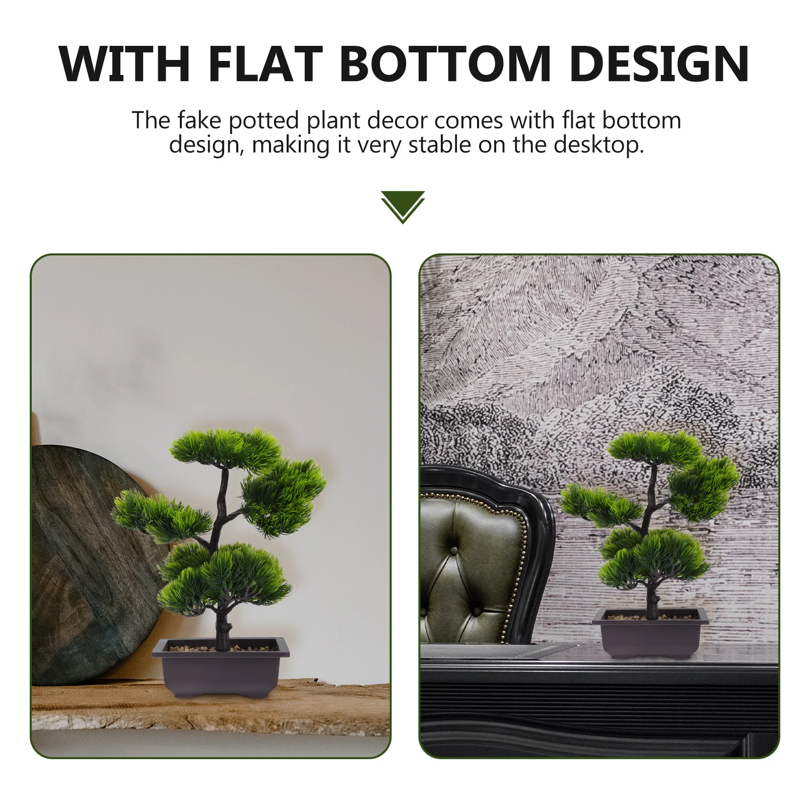 

1pc Artificial Pine Tree Potted Plant Decor Home Desktop Adornment Fake Bonsai Office Shop Window Decoration Desktop Decor Prop