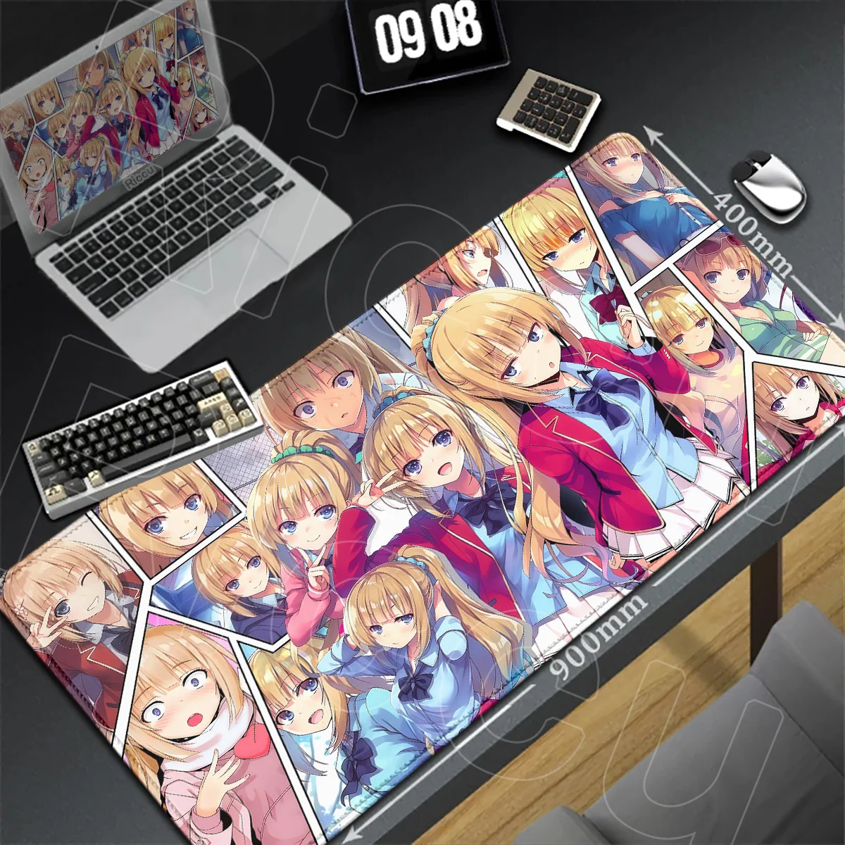 Classroom Of The Elite Cute Girl Kei Karuizawa Gaming Mouse Mat PC Rubber Accessories XXL Notebook HD Printing Keyboard Desk Rug