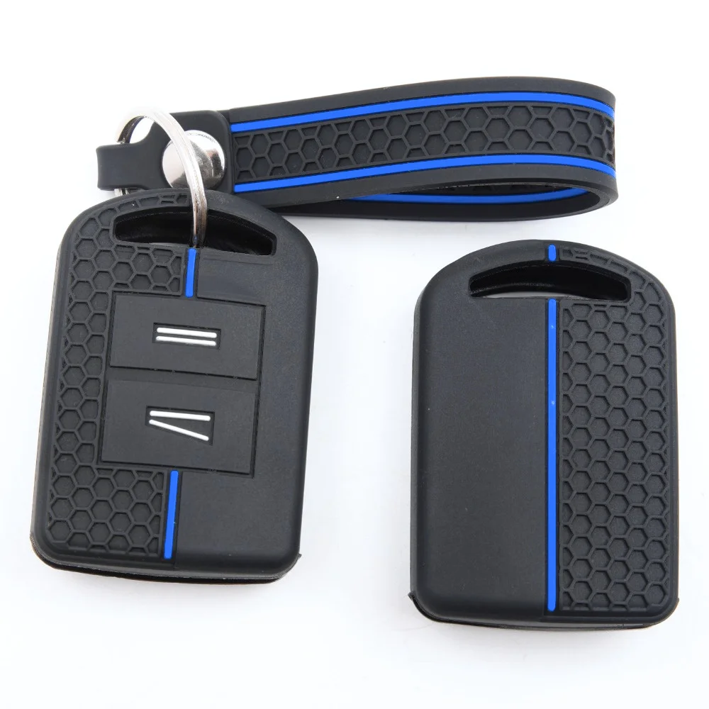 Silicone Key Cover For Opel Agila Corsa C Combo Meriva Tigra For Vauxhall Agila Corsa C Combo Meriva Tigra with slim wrist strap